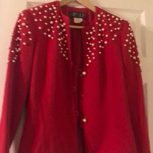 Jacket by opalis red color size 8